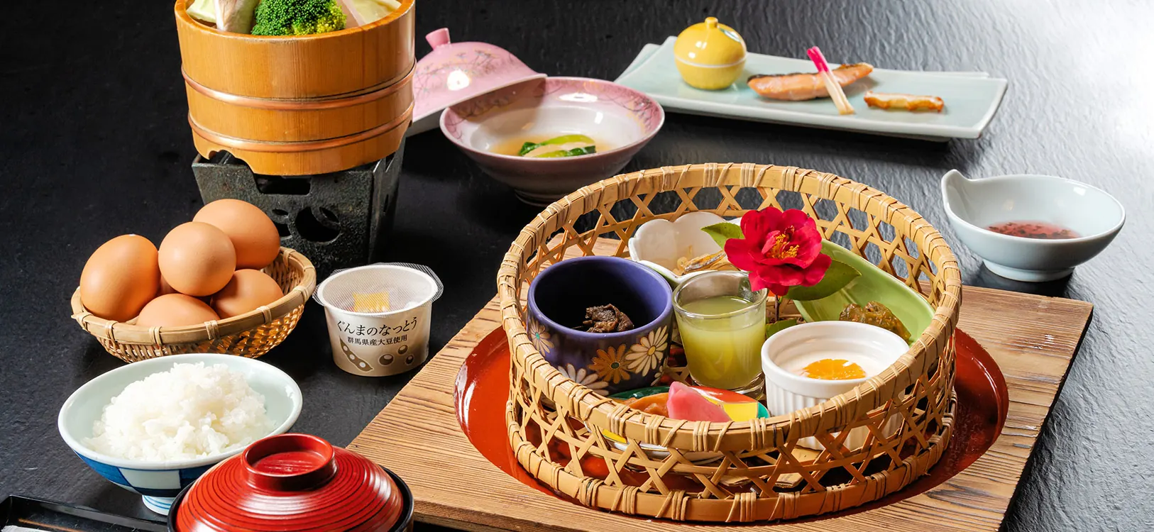 Japanese breakfast at Ryokan Omori