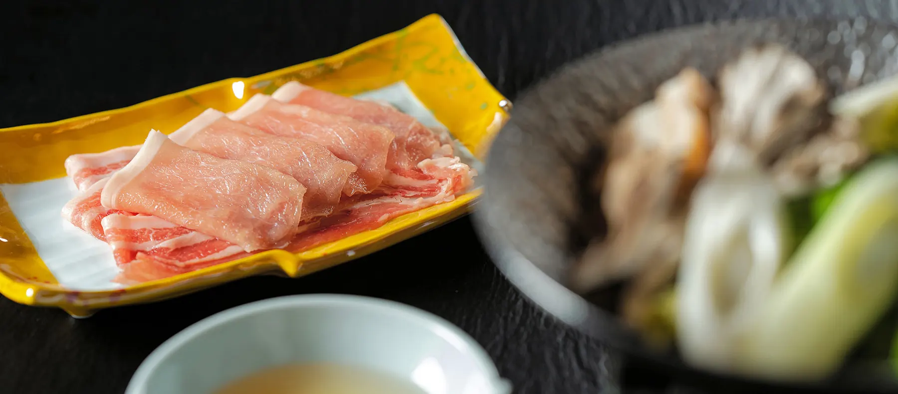 Joshu mochi pork kaiseki, second plate