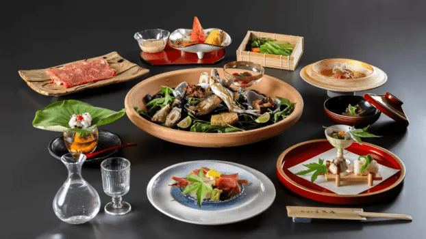 Itsu kaiseki with Joshu Akagi Wagyu Beef