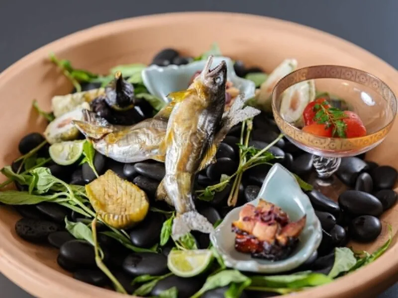 A summer dish at Ryokan Omori