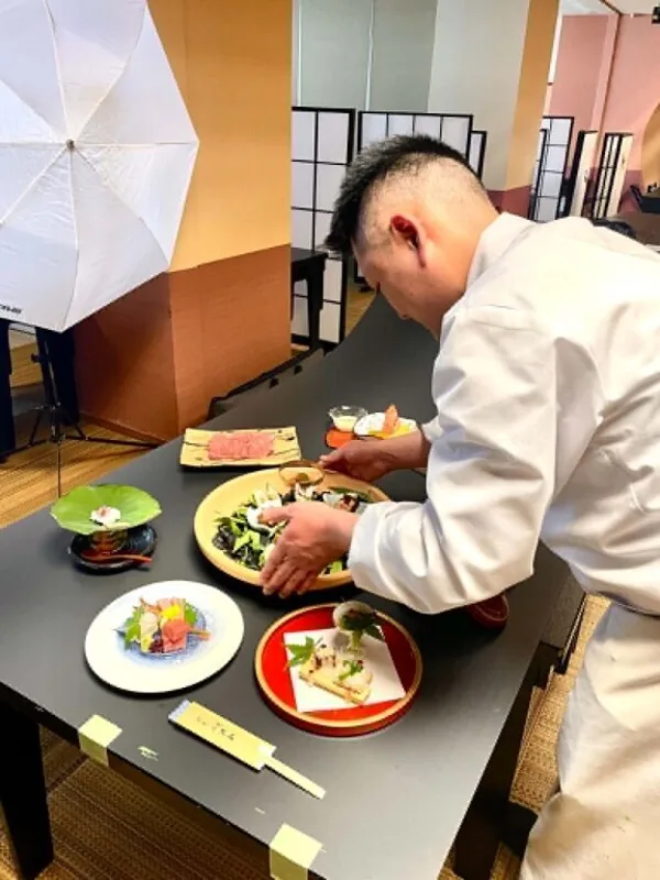 Summer kaiseki plating at Ryokan Omori