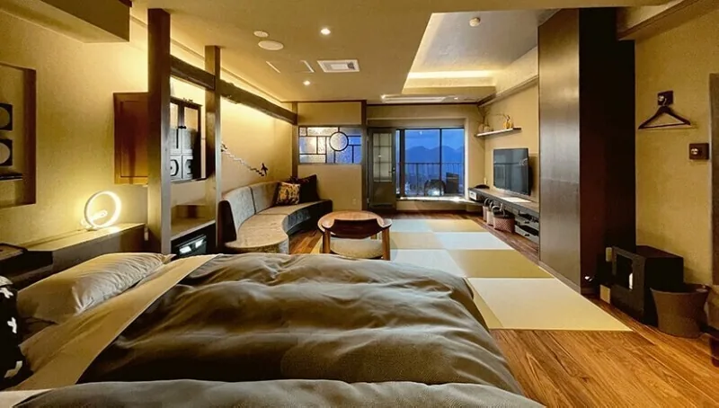 An example of a room at Ryokan Omori