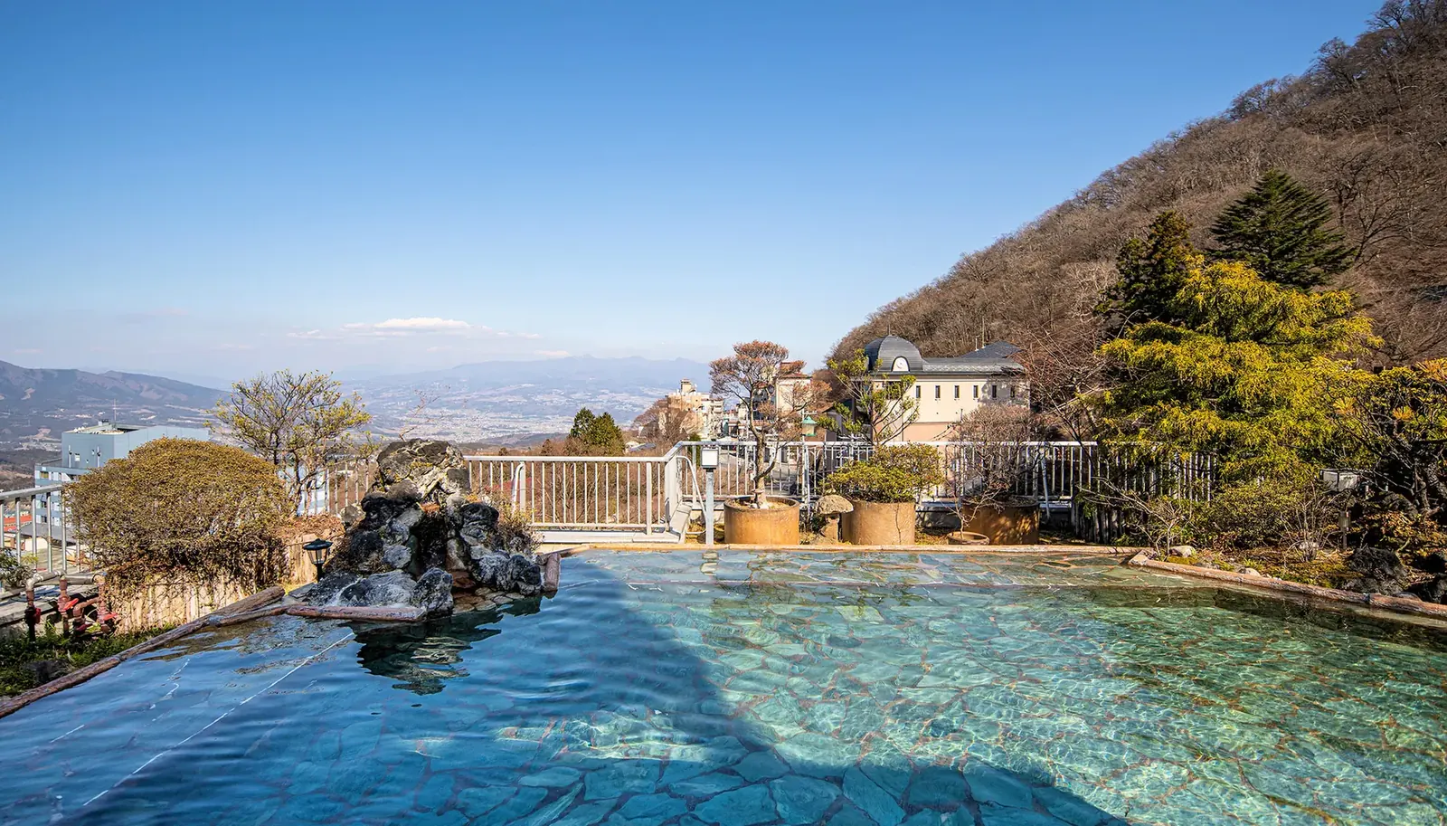 Roman rooftop garden bath