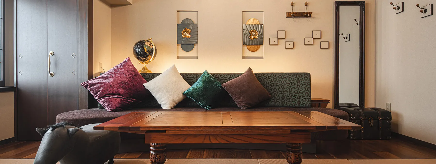 Private onsen in the spacious Japanese-Western room