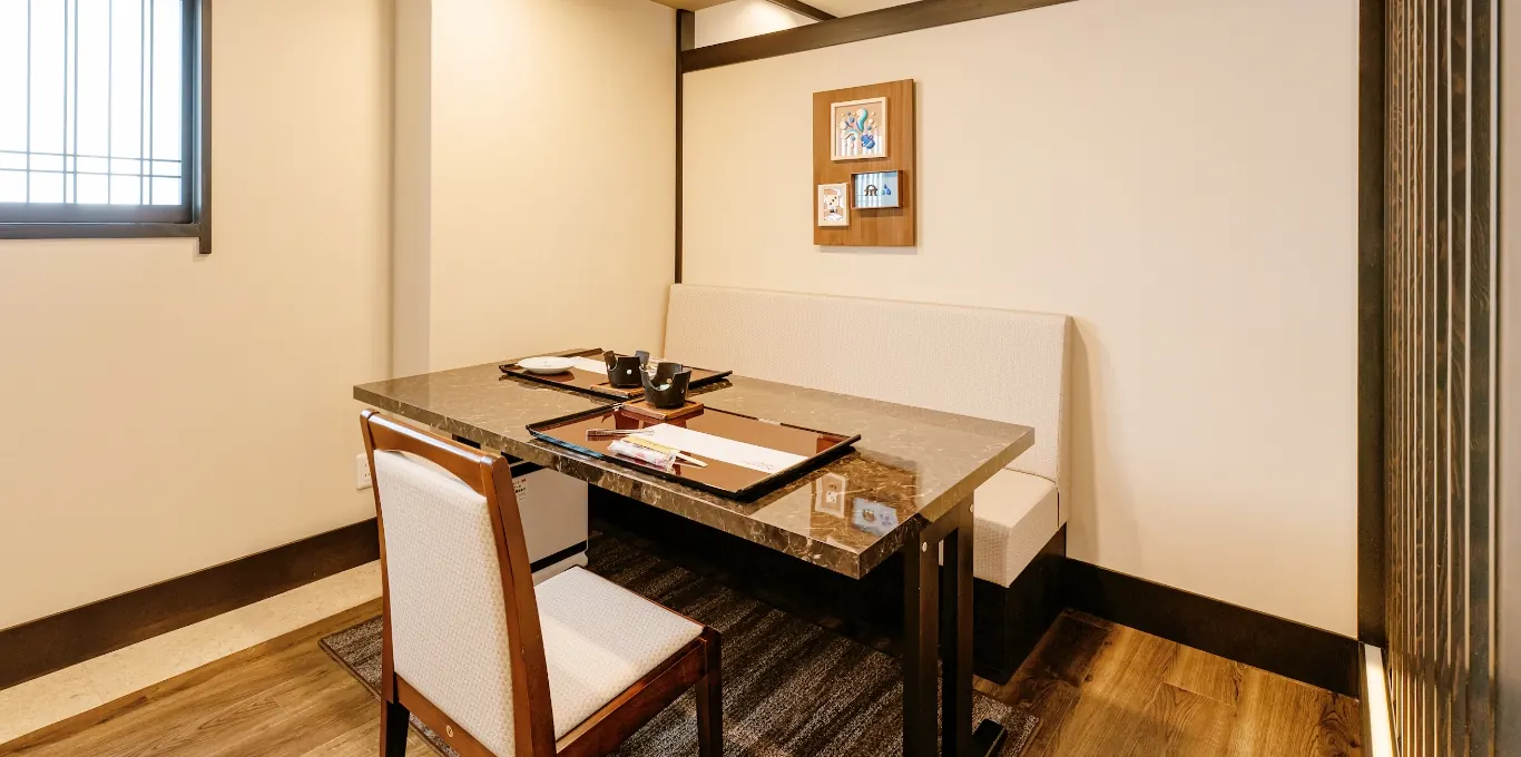 Private dining for guests in Private Onsen Rooms
